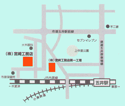 (株)宮崎工務店　地図