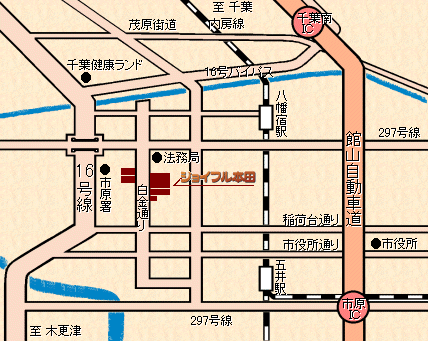 ジョイフル本田市原店　地図