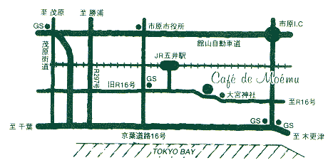 Cafe de Moemu　地図