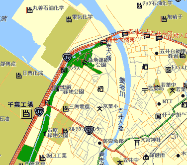 �鰹ｼ村石油研究所　千葉工場　地図