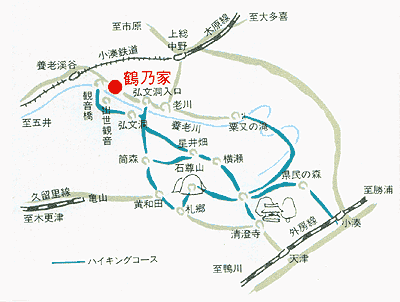 鶴乃家　地図